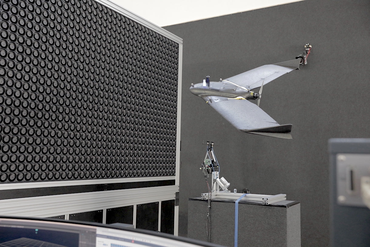 drone testing with wind tunnel