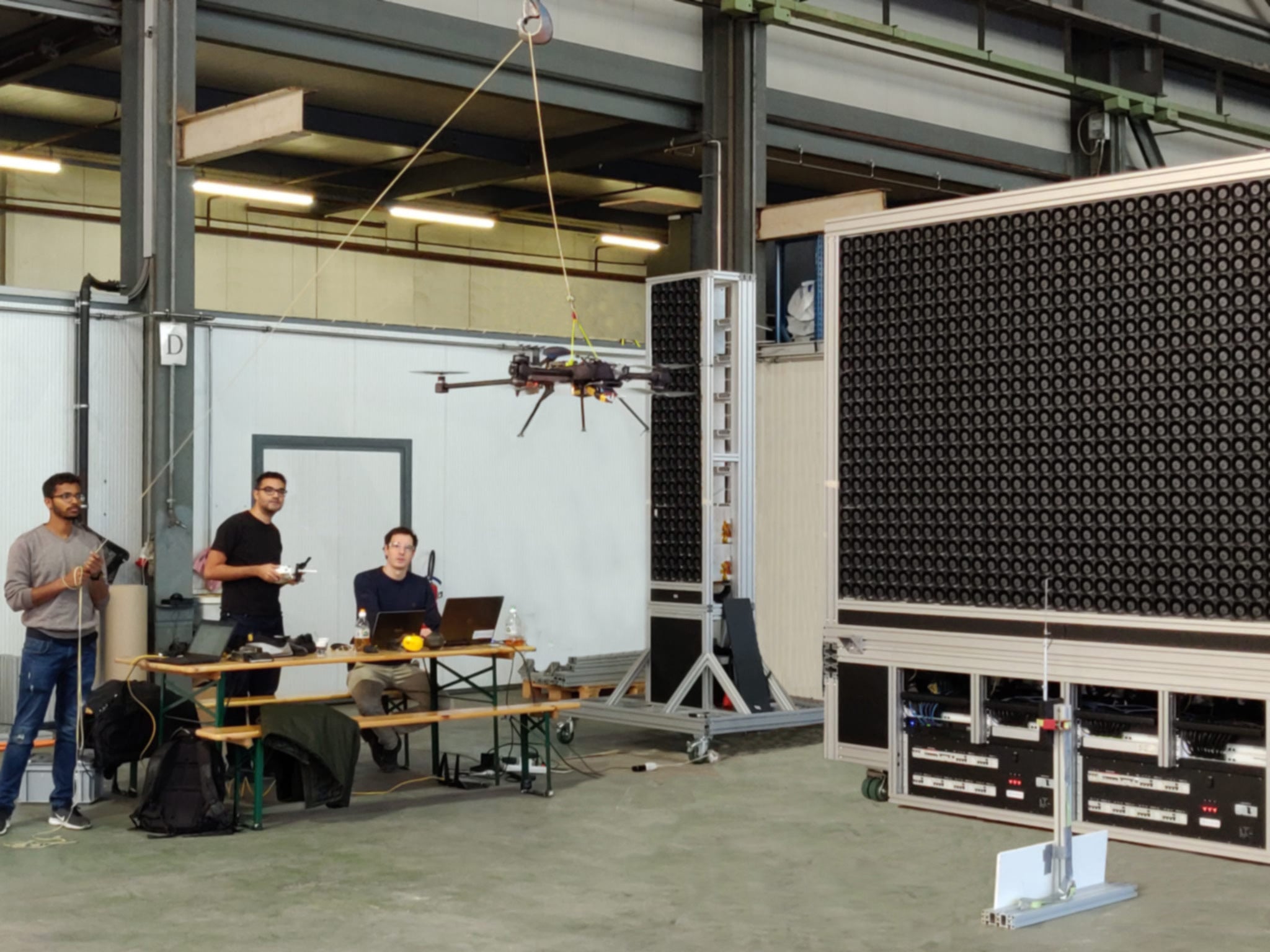 wind tunnel testing a drone