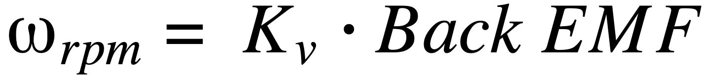 motor rotation speed equation