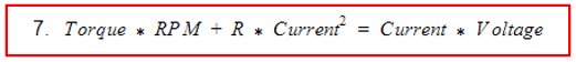 R value equation brushless motor