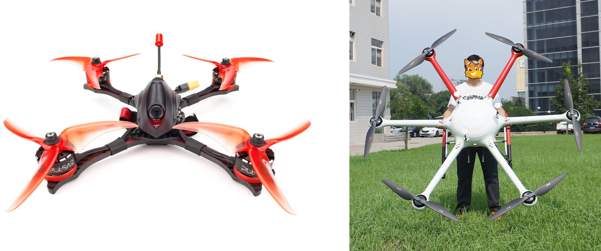 Poles in small vs. large drone motor