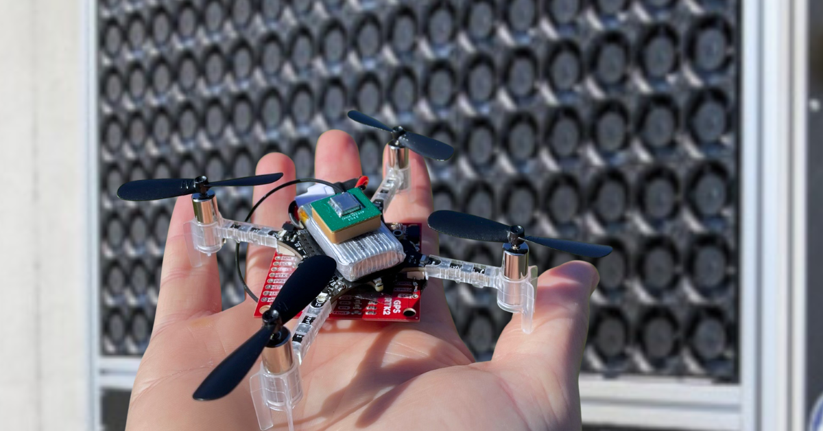 Lagrangian Particle Tracking with Drones