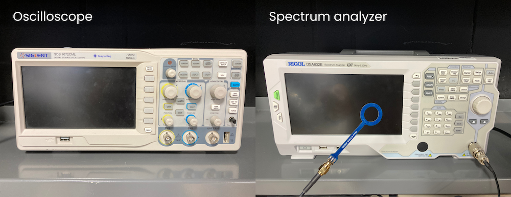 oscilloscope and spectrum analyzer