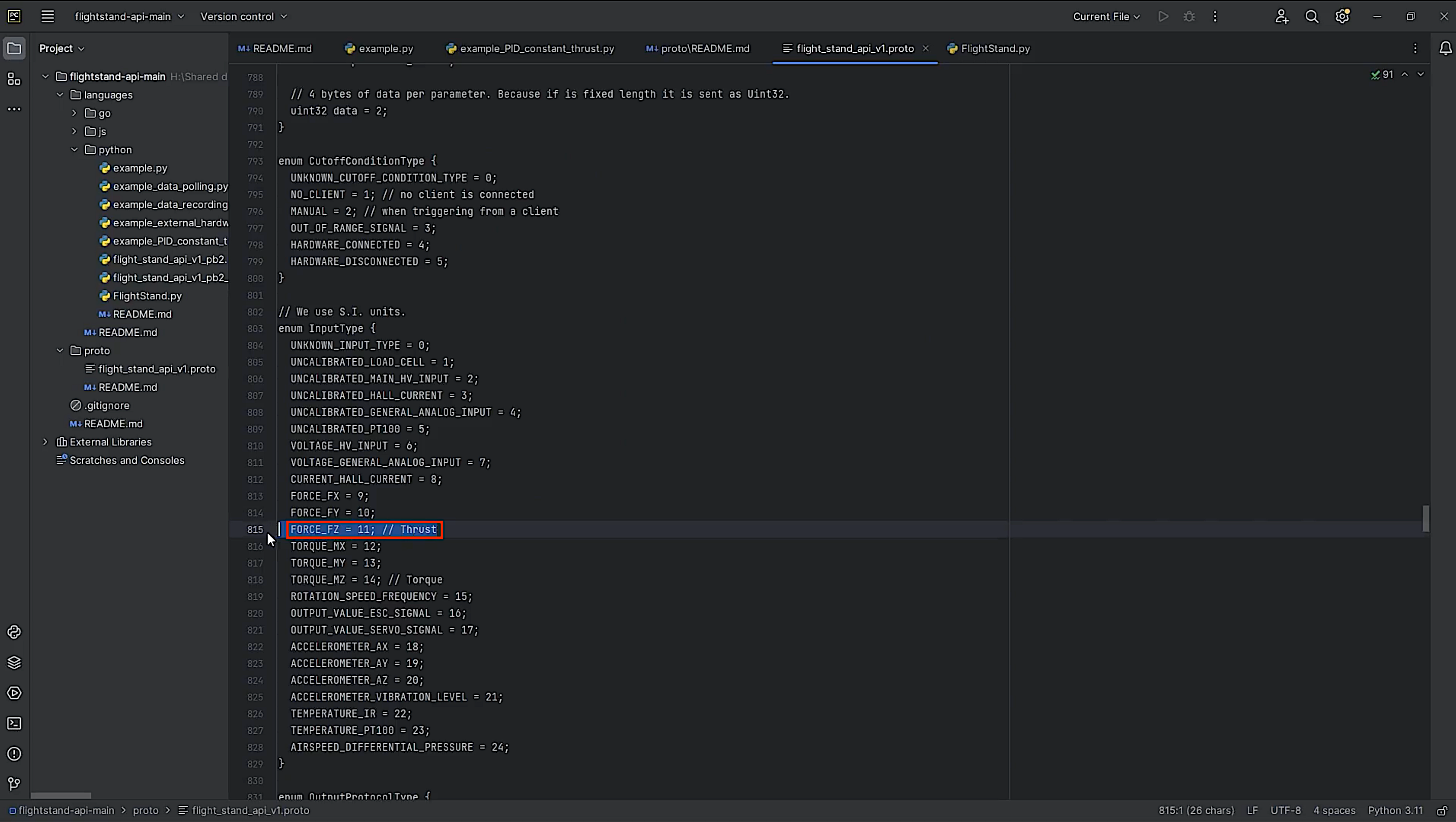 pid tuning thrust stand software