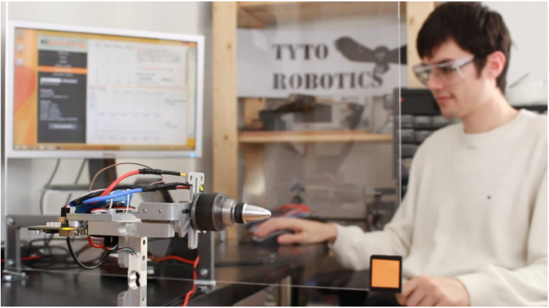 BLDC test stand in operation